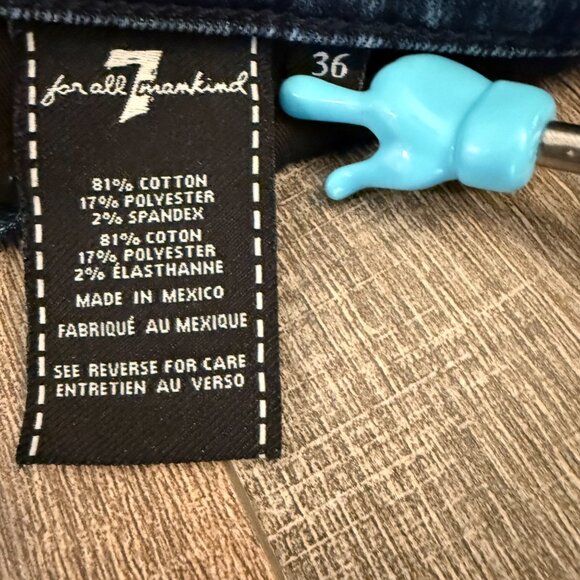 7 For All Mankind Slimmy Jeans Men's 36 Dark Wash - Picture 8 of 8